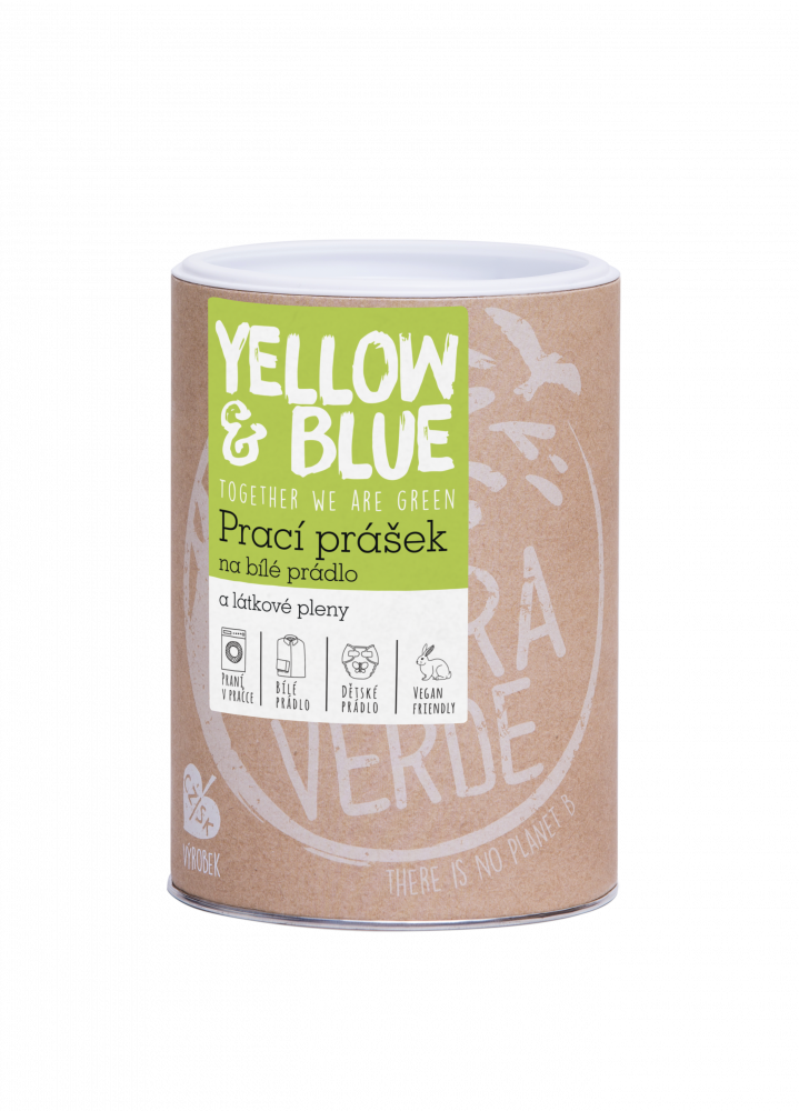 Yellow & Blue prací prášok na plienky a biele prádlo 850 g