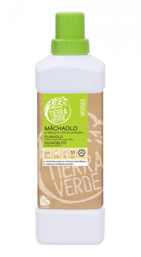 Plákadlo bielizne pre citlivú pokožku - Tierra Verde - Balenie: 1 l - fľaša