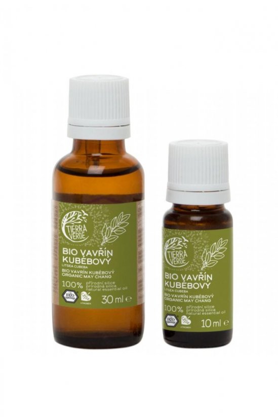 Vavrín Kubébový - BIO esenciálny olej - Tierra Verde - Balenie: 30 ml - sklenená fľaštička