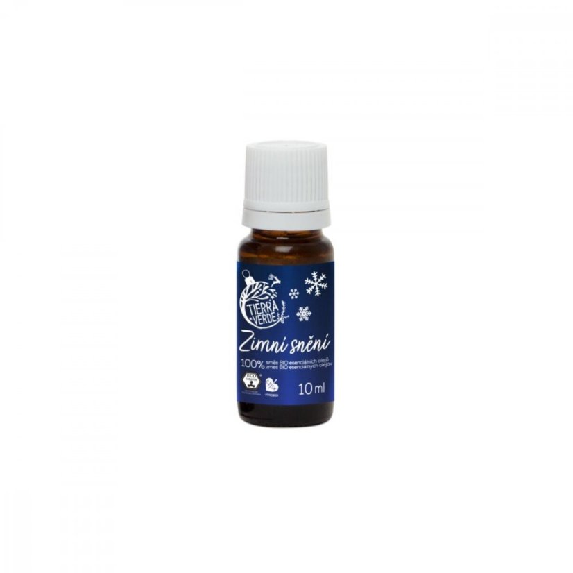 Zimné snenie - Vianočný BIO esenciálny olej - Tierra Verde - Balenie: 10 ml - sklenená fľaštička