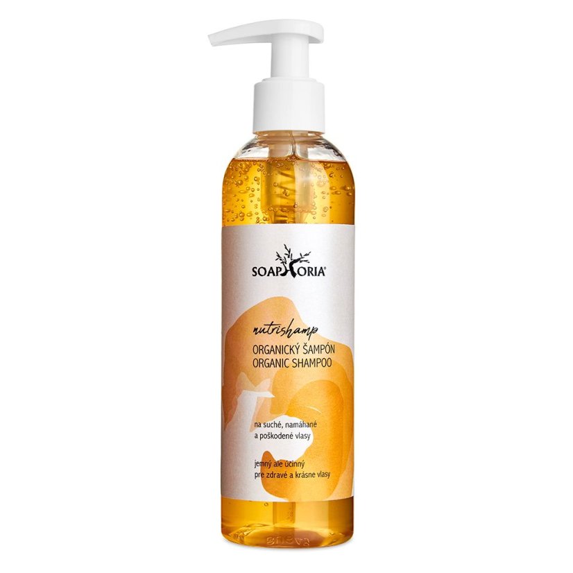 Organický šampón na suché a poškodené vlasy NutriShamp - Soaphoria