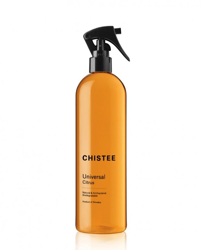 Univerzálny čistiaci sprej Citrus (100% prírodný) - CHISTEE - Balenie: 520 ml - fľaša s rozprašovačom