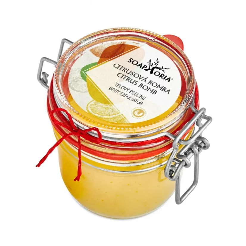 Organický soľný telový peeling - Citrusová bomba - Soaphoria