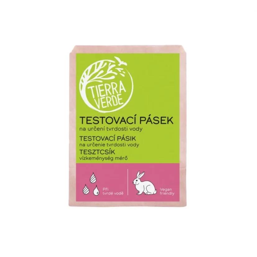 Testovací pásik pre určenie tvrdosti vody - Tierra Verde