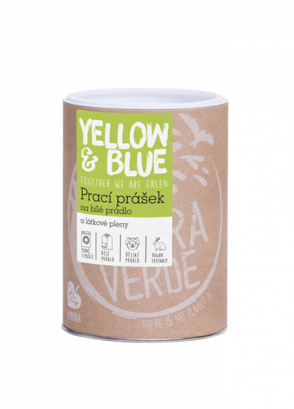 Ekologický prací prášok na biele prádlo a plienky - Tierra Verde - Balenie: 850 g - papierové vrecko