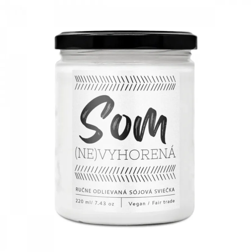 Som (ne)vyhorená - dizajnová sójová sviečka