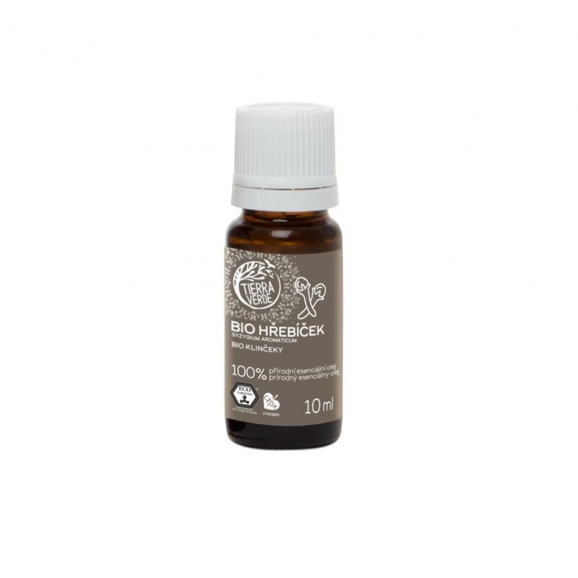 Klinček - BIO esenciálny olej - Tierra Verde - Balenie: 10 ml - sklenená fľaštička
