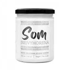 Som (ne)vyhorená - dizajnová sójová sviečka