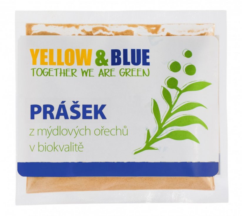 Prášok z mydlových orechov v BIO kvalite - Tierra Verde (Yellow&Blue) - Balenie: 100 g - dóza