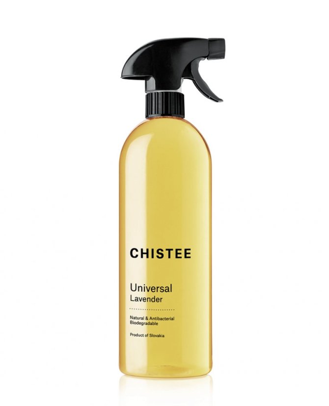 Univerzálny čistiaci sprej Lavender (100% prírodný) - CHISTEE - Balenie: 1050 ml - fľaša s rozprašovačom