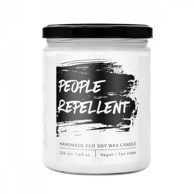 People Repellent - dizajnová sójová sviečka