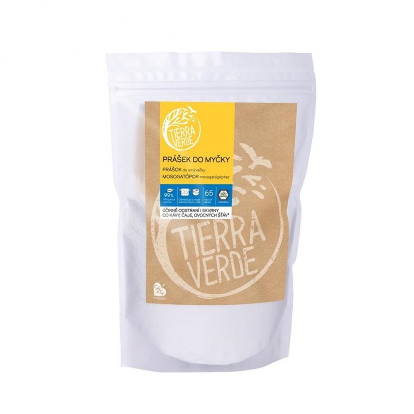 Eko prášok do umývačky riadu - Tierra Verde - Balenie: 1 kg - zip vrecko