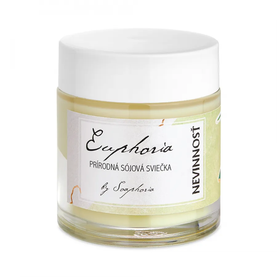 Soaphoria Nevinnosť - ručne odlievaná sójová sviečka 125 ml
