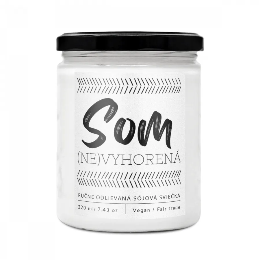 Soaphoria (NE)vyhorená - dizajnová handmade sviečka 220 ml