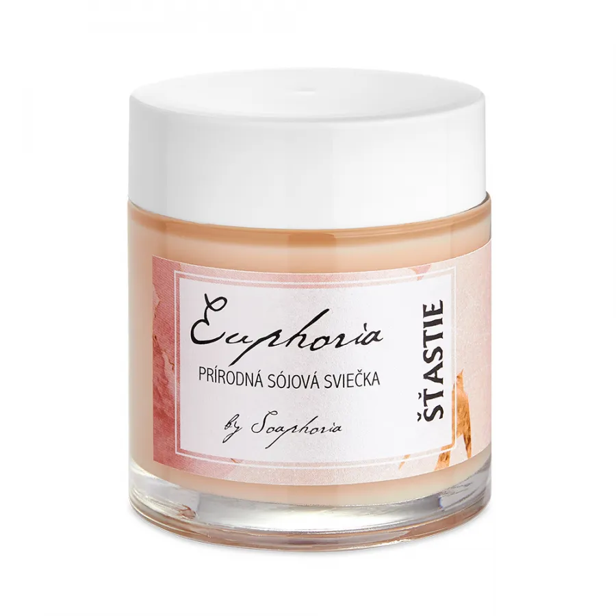 Soaphoria Šťastie - ručne odlievaná sójová sviečka 125 ml