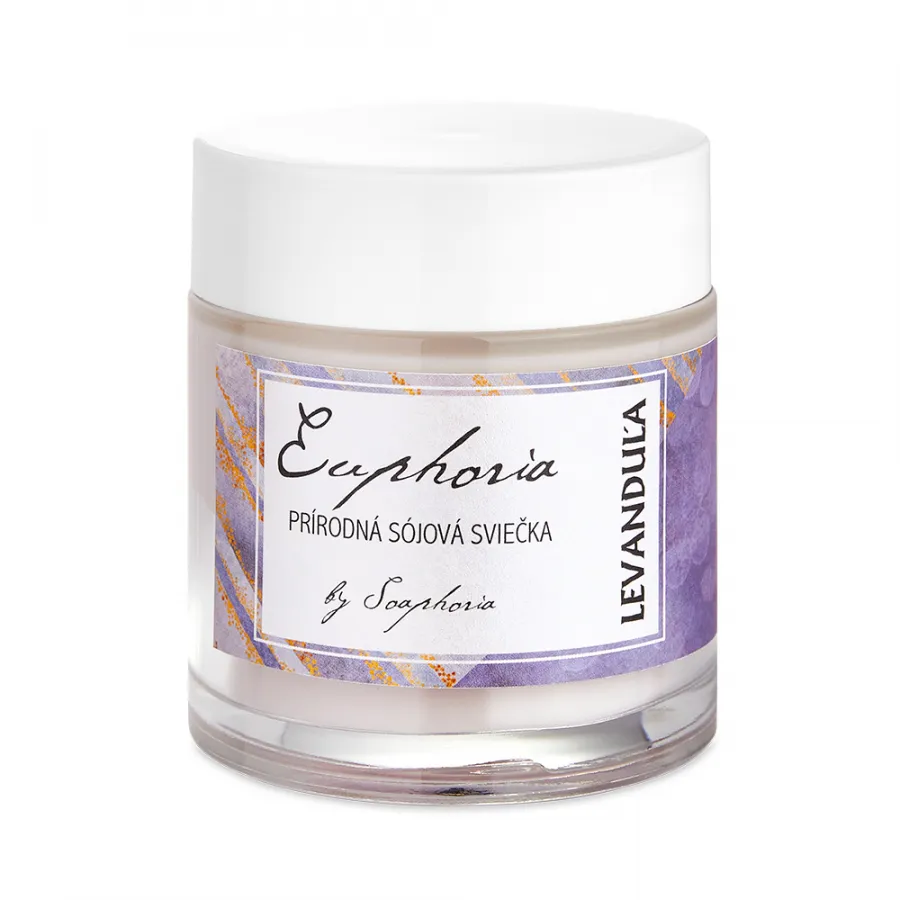 Soaphoria Levaduľa - ručne odlievaná sójová sviečka 125 ml